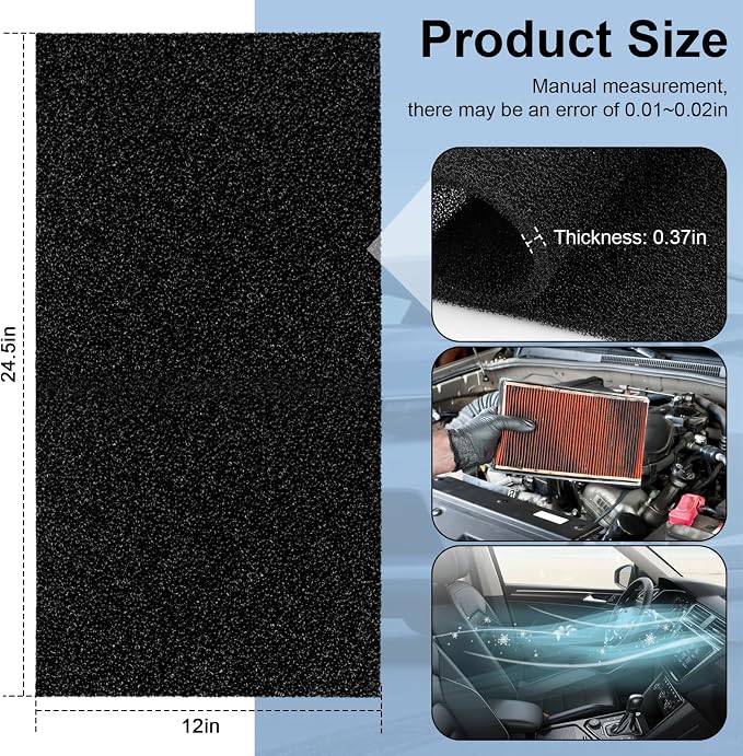 Air Filter Foam Sheet Material, Reusable Air Filter - Image 3
