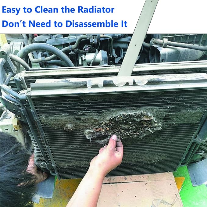 Lucstar Radiator Cleaning Wand & Car A/C Condenser Cleaner， Engine Cabin Air - Image 9