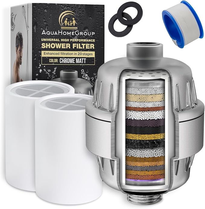 AquaHomeGroup 20 Stage Shower Head Filter - Image 4