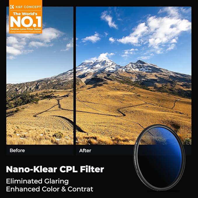 K&F CONCEPT 52mm Circular Polarizer Filter - Image 2