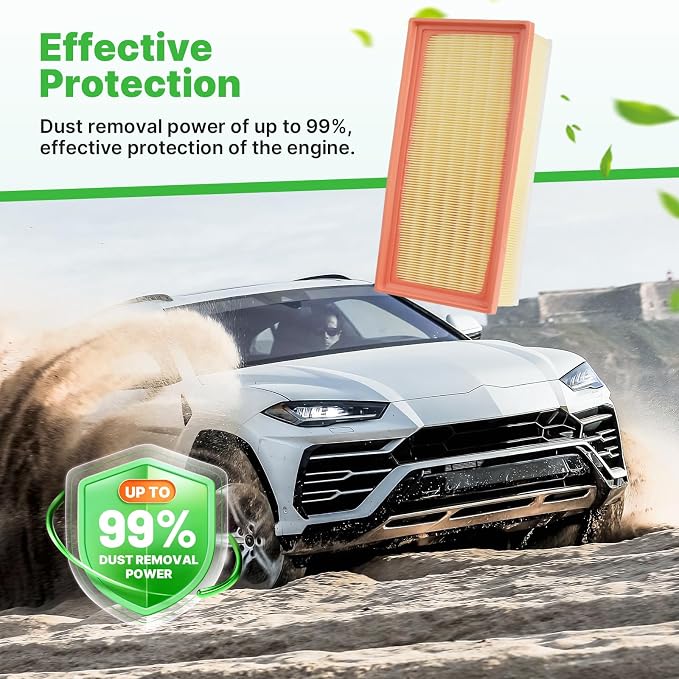 Engine+Cabin Air Filters Fit for 2009-2016 Audi A4, 2009-2016 A4 Quattro - Image 3