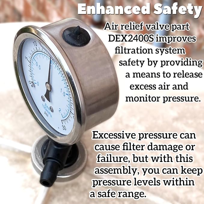 DEX2400S Air Relief Valve and Gauge Adapter Assembly Compatible - Image 7