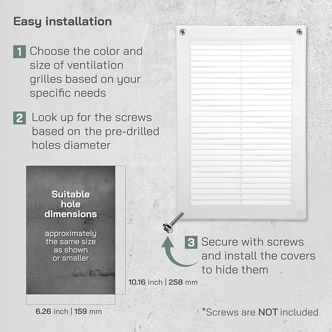 Vent Systems 8'' x 12'' Inch White Soffit Vent Cover - Image 4