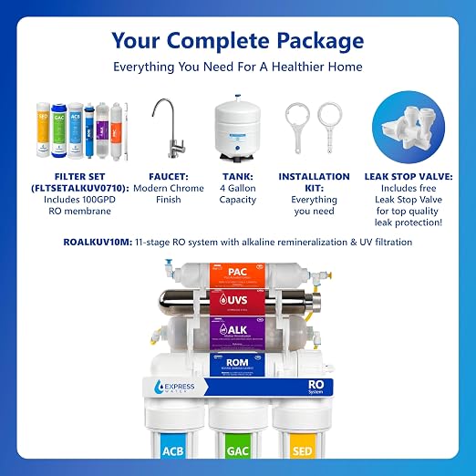 EXPRESS WATER UV Reverse Osmosis Water Filtration System – 11 Stage UV Water - Image 6