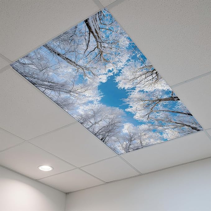 2 Pack Fluorescent Light Covers- 4 x 2 Feet Magnetic Ceiling Light Cover Room - Image 5