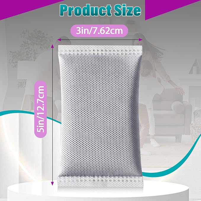 16 Pcs Activated Charcoal Odor Absorbing Filter Refills, Compatible - Image 3