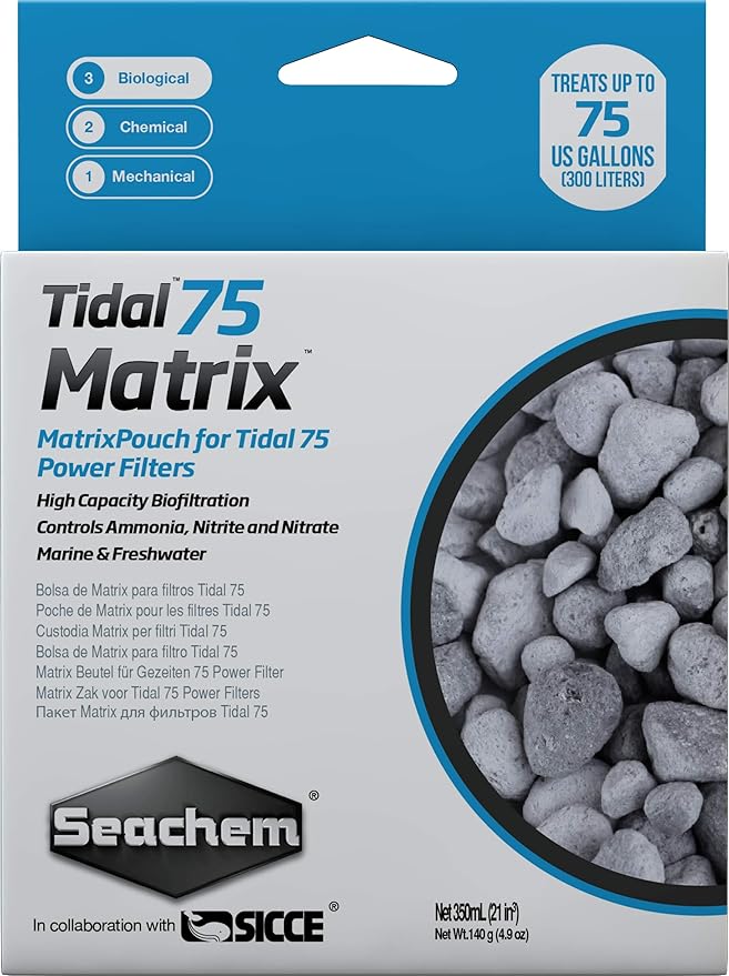 Seachem Laboratories 6507 350 ml 75 Matrix Tidal Filter by Seachem+Laboratories%2C+Inc.