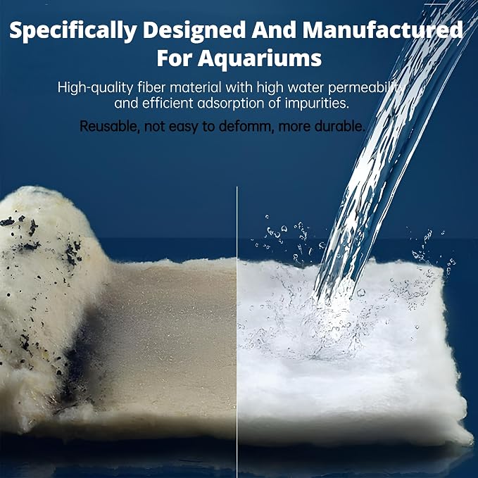 UBeesize Aquarium Filter Media Floss, 6 ft Cut to Fit Pond Filters - Image 3