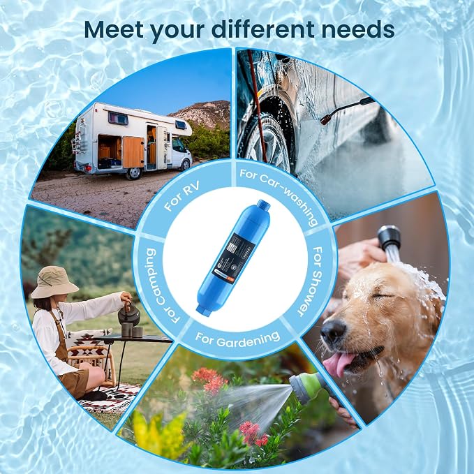 CRYSTALA RV/Camper Water Filter, Inline Water Filter Effectively Reduces Bad - Image 5