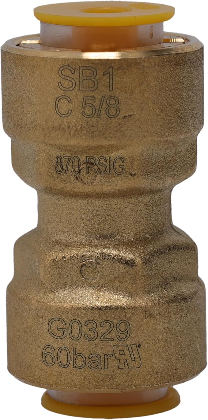 Supplying Demand SB1 5/8 Inch Quick Connect HVAC Brass Coupler Fitting by SupplyingDemand