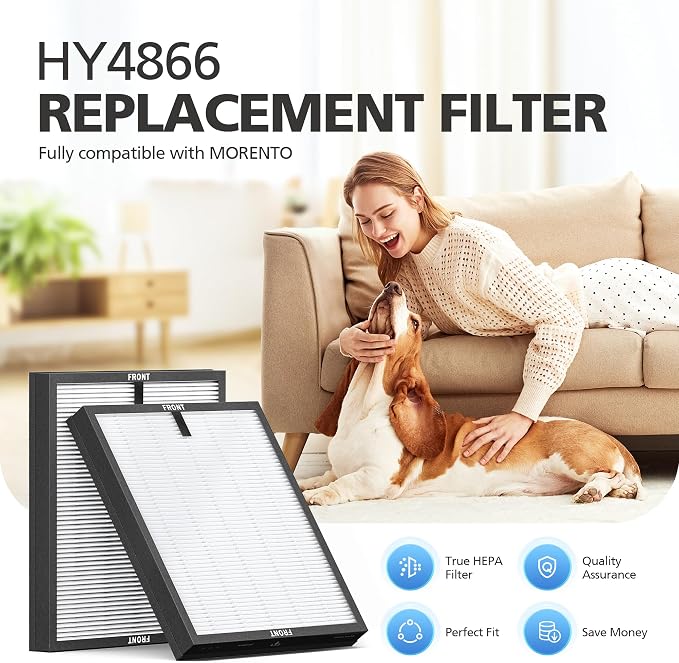 CHIVALZ 2 Pack HY4866 True HEPA Replacement Filters Compatible - Image 6