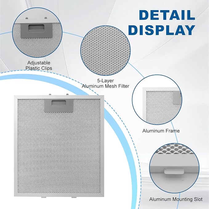 12" X 10.5" W10169961A Range Hood Filter Replacement by ENKTIK Fit - Image 3