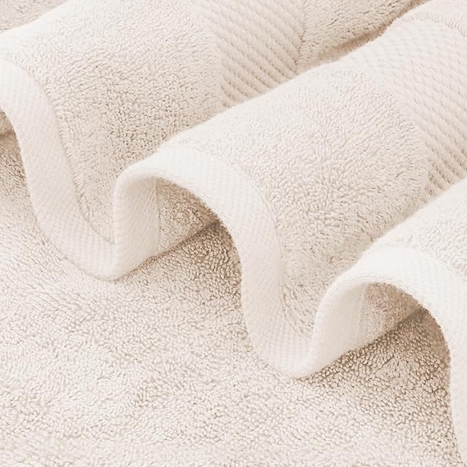 Delara 100% Organic Cotton Towels 650 GSM Plush Feather Touch Quick Dry Bath Sheet, Pack of 2 GOTS Certified, Oeko-Tex Green Certified, Organic Cotton Bath Sheet, 36"X70"
