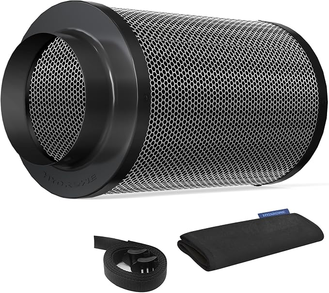 Air Carbon Filter 6 Inch, Smellines Control Removes 3X More Odors Contaminants. by HYDROWE