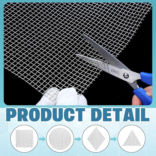 SATINIOR 2 Packs 11.8 x 39.3 Inch 304 Stainless Steel Woven Wire Mesh Fine - Image 5