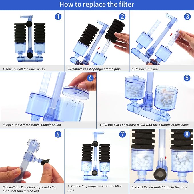 UPETTOOLS Aquarium Biochemical Sponge Filter - Image 6