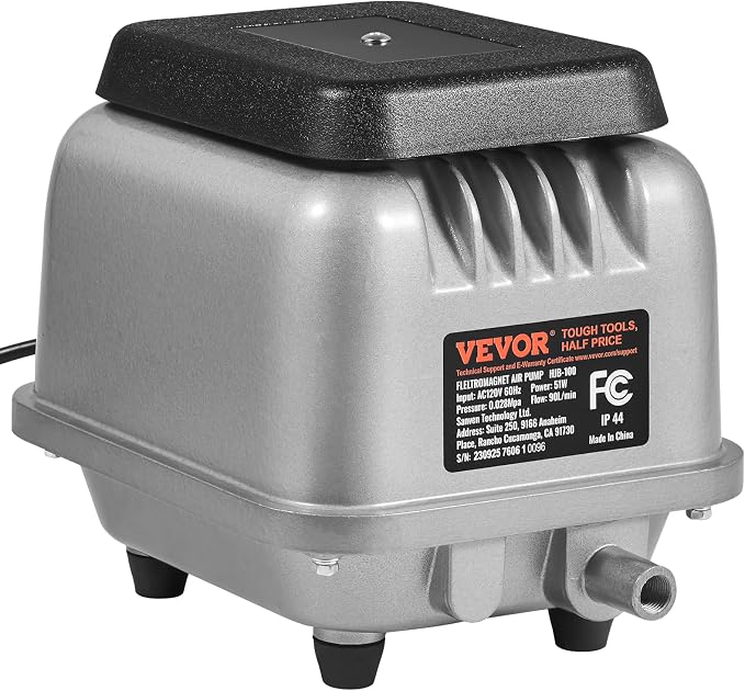 VEVOR Linear Air Pump, 90L/Min Air Flow Septic Aerator Pump, Aeration System - Image 9