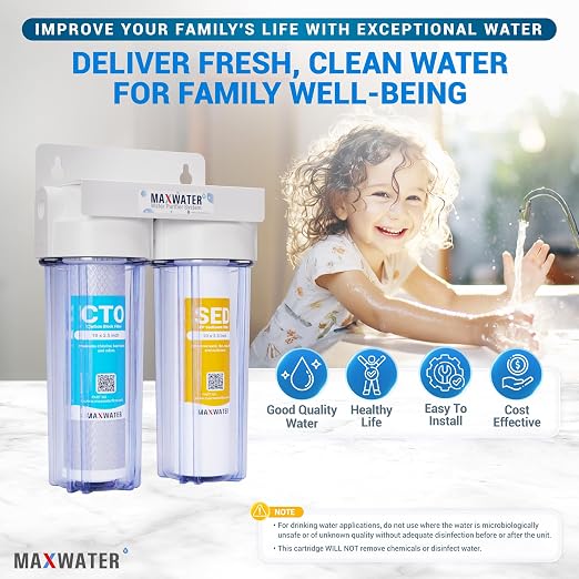 Max Water 2 Stage Whole House 10 inch, Standard Water Filtration System - Image 7