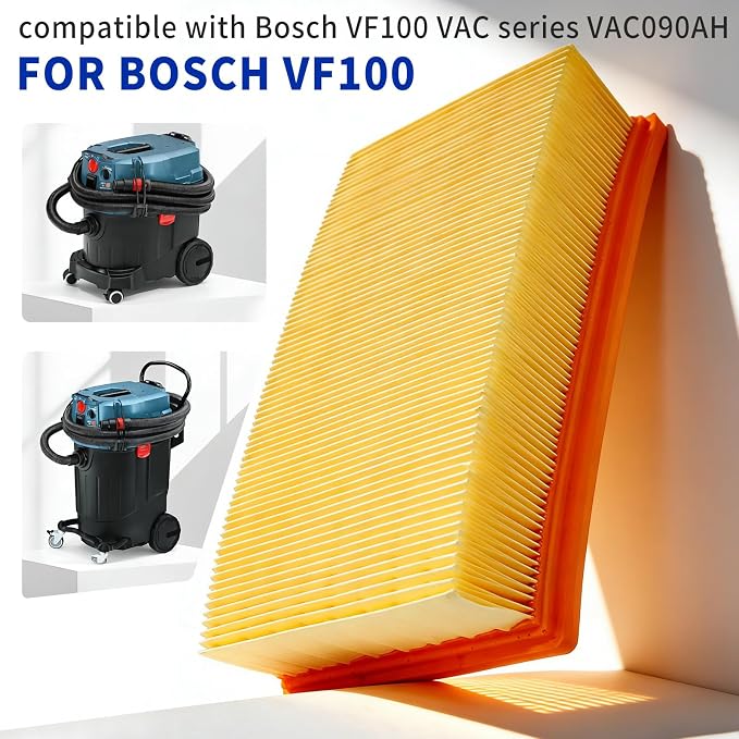 VF100 Flat Pleated Paper Filter Replacement - Image 3