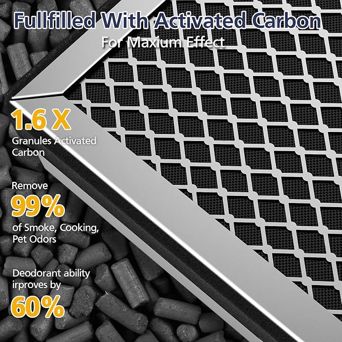 25 Replacement Filter for 25 Air Purifier S1/W1/B1, 3-in-1 True HEPA Activated - Image 4