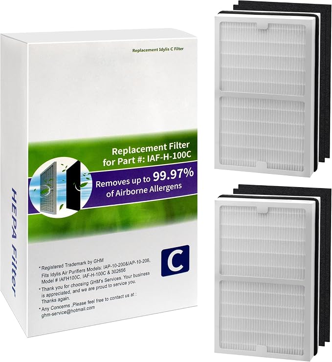 2 Pack IAF-H-100C Filter C Compatiable - Image 5