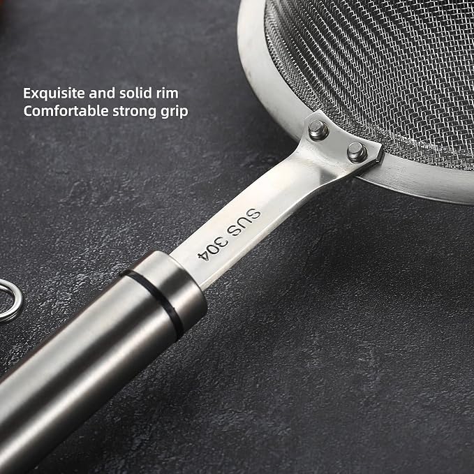 304 Stainless Steel Fine Mesh Strainers - Image 5