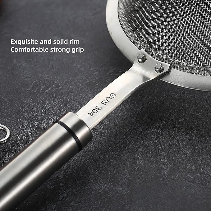 304 Stainless Steel Fine Mesh Strainers - Image 5