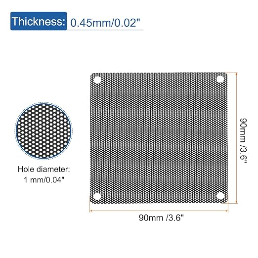 MECCANIXITY 20PCS PC Dust Filter, 90mmx90mm PVC Computer Case Cooler Dustproof - Image 2