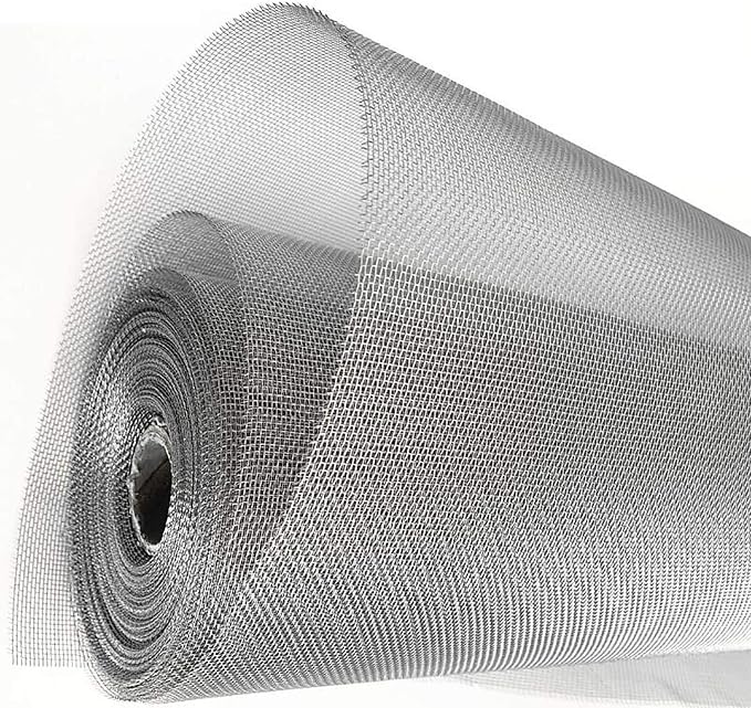 KISKIS 304 Stainless Steel Woven Wire Mesh, Wire Mesh Window Screen Mesh by KISKIS