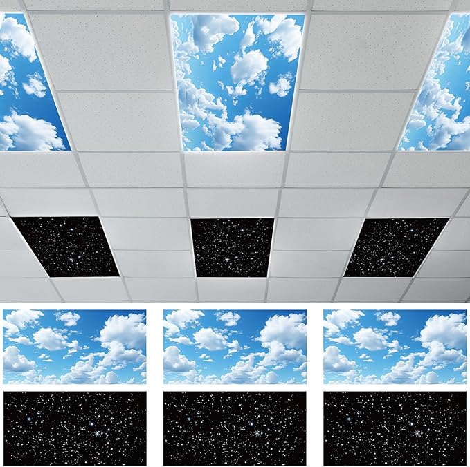 Wiooffen 6 Pcs Fluorescent Light Cover by Wiooffen
