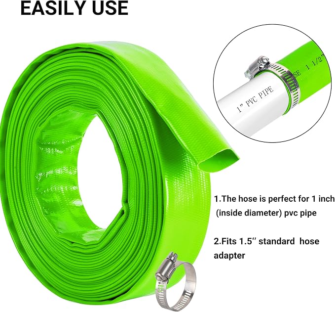 1-1/2" x 100 FT Pool Backwash Hose, - Image 5