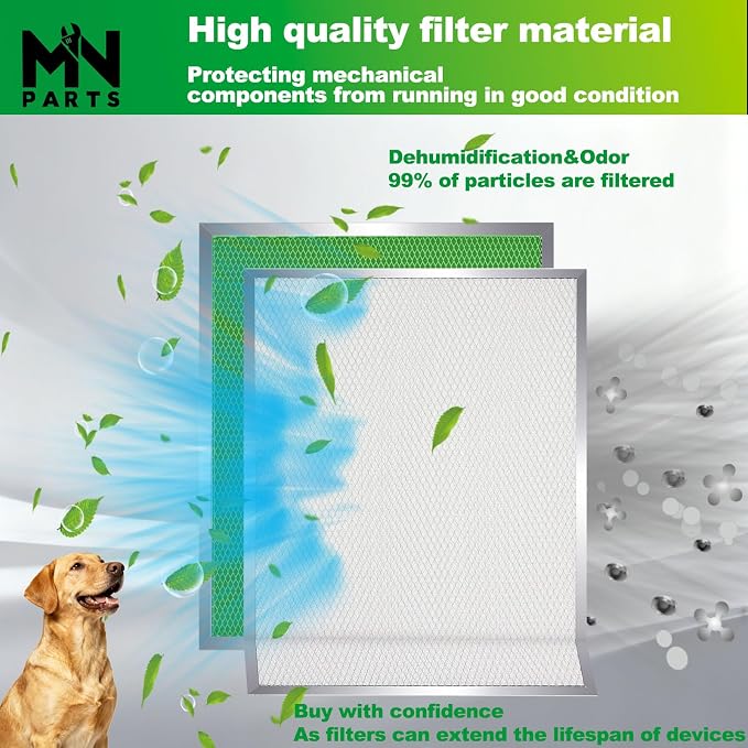 SV66133 MERV 8 HRV Filter Kit Replacement, 10-3/4" x 8-3/4" 2 Packs | Washable - Image 3