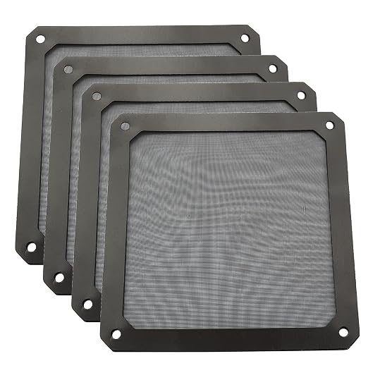 ZYAMY 4pcs 120mm PC Fan Dust Filter Magnetic Frame Computer Fan Grills Dust by Unknown
