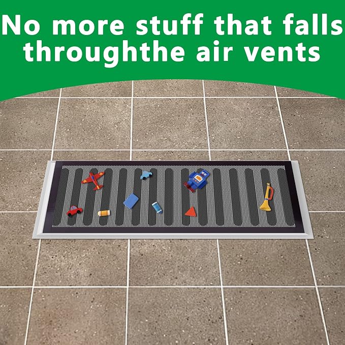 DECOHS 8 Pack Floor Register Screen Vent Mesh, 4 x 10 Inch Plastic Rectangle - Image 4