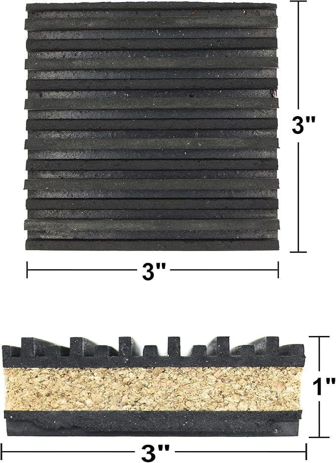 PneumaticPlus Anti Vibration Rubber & Cork isolation pads - Image 3
