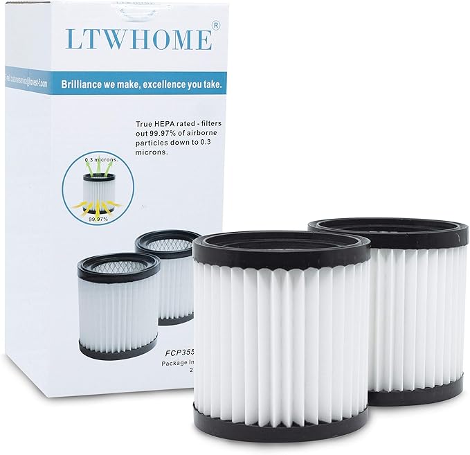 LTWHOME Replacement Ash Vacuum HEPA Filter Fit by LTWHOME