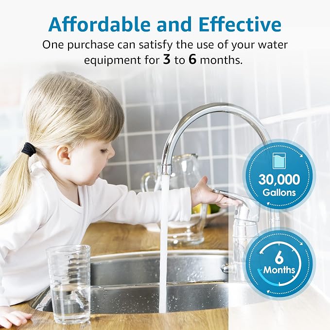 AQUA CREST FXHTC 5 Micron 10" x 4.5" Whole House Water Filter Replacement - Image 9
