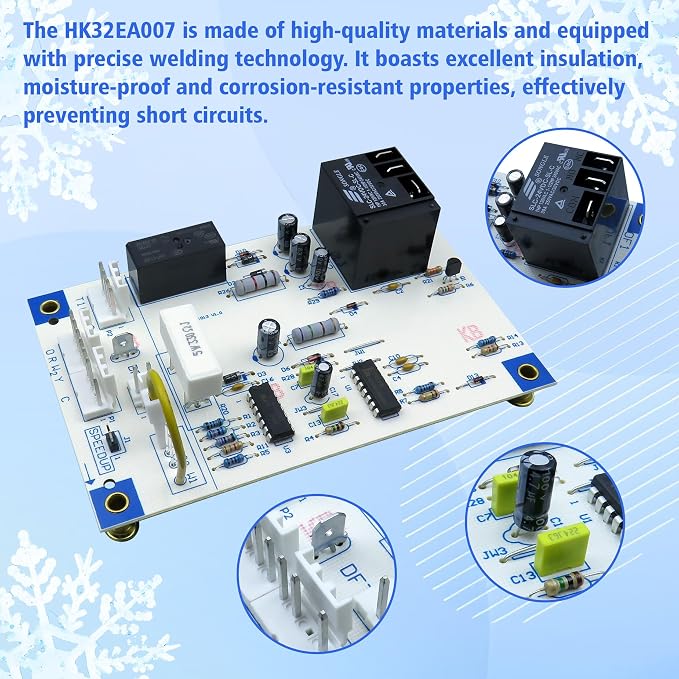 Upgraded HK32EA001 HK32EA007 Defrost Timer Control Board, - Image 3
