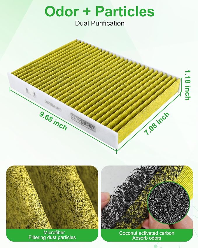 Engine & Cabin Air Filter Set for Toyota Sequoia V6-3.4L, Tundra V6-3.4L. - Image 2