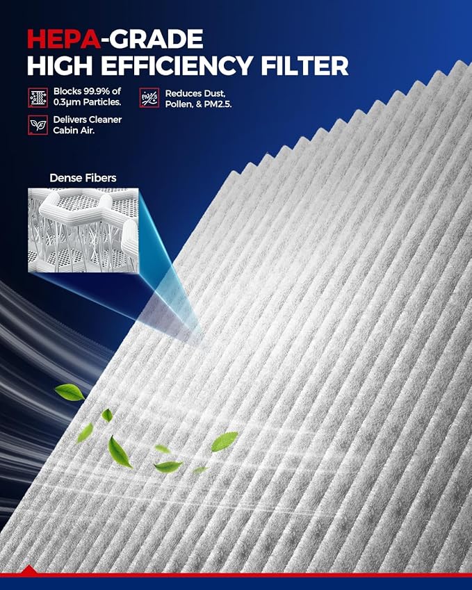 KAX HEPA Cabin Air Filter with Activated Carbon, CF12956 Replacement - Image 4