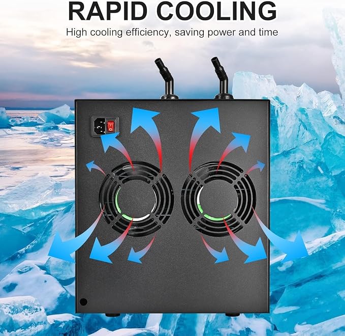 Water Chiller for Cold Plunge 79 Gal, 1/3 HP Aquarium Chiller, Cooling System - Image 2
