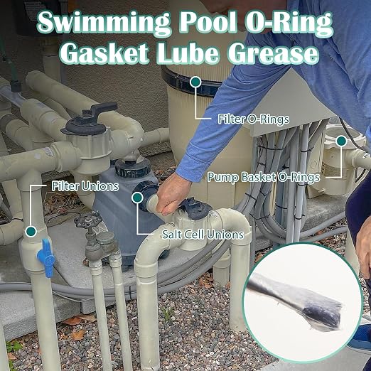 KEZE Pool Lube for O Ring Food Grade Waterproof Silicone Faucet Grease for Pool - Image 2