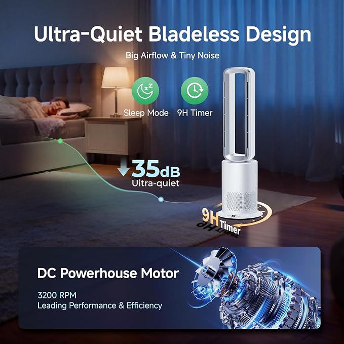 TP09Pro Bladeless Tower Fan - Image 7