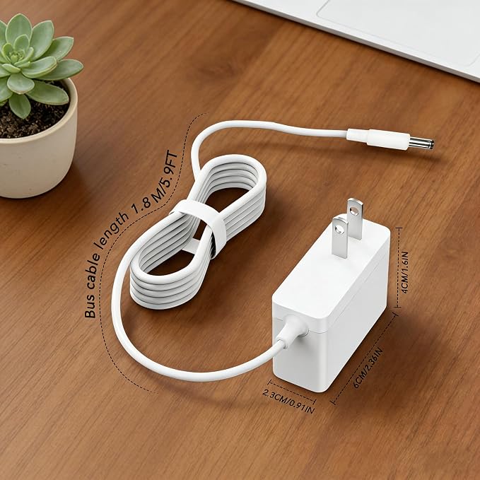 12V Power Cord for Levoit Core Mini Air Purifier LAP-C161-WUS LAP-C161-KUS - Image 5