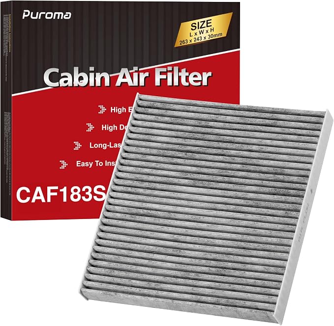 Puroma Cabin Air Filter with Activated Carbon, Replacement by Puroma