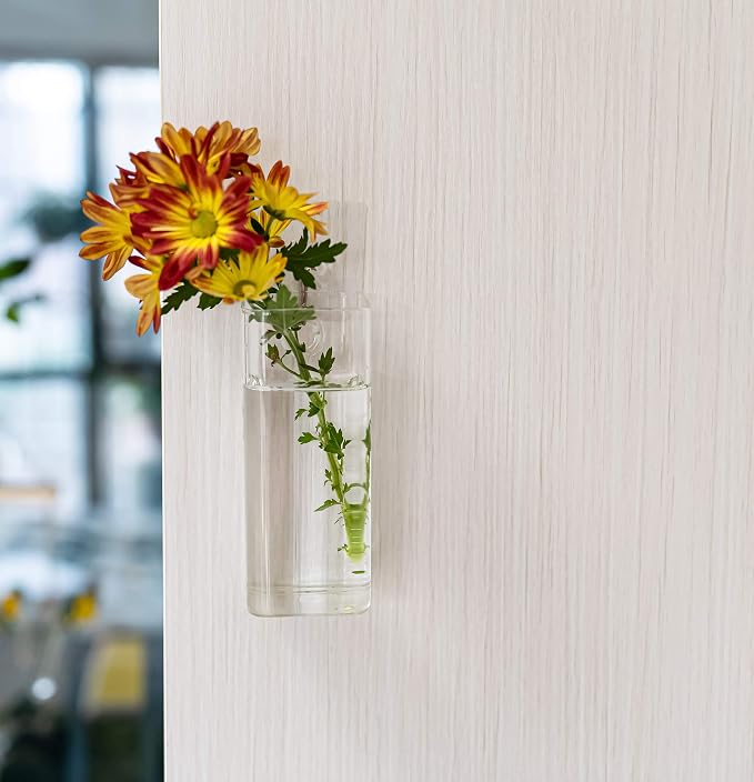Square Glass Propagation Vase 2 Pack, Wall Hanging Hydroponic Planter | - Image 8
