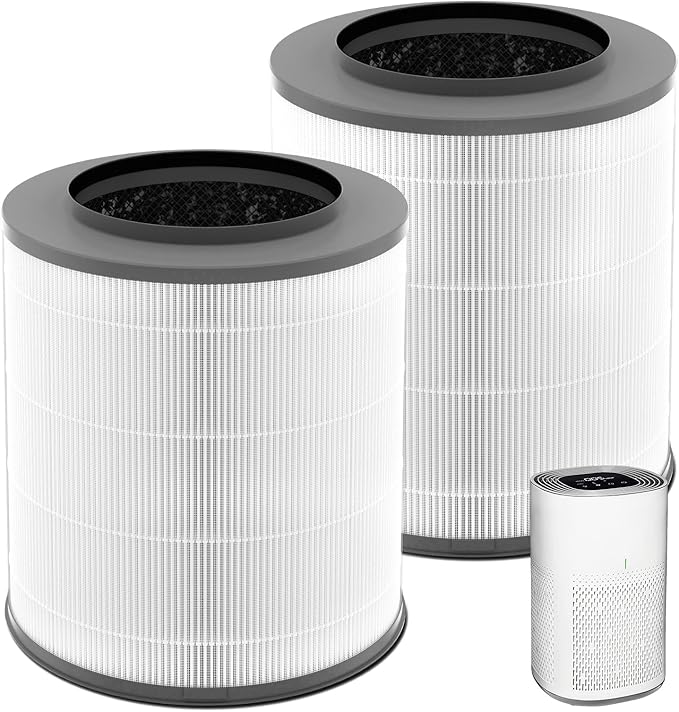 2 Pack 12030 & 11030 Replacement Filter, 1000 Sq. Ft. Capacity, Fit by Sinnya