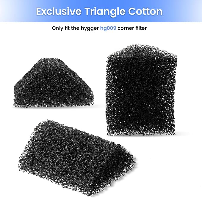 hygger HG009 Aquarium Filter Replacement Carbon Filter Cartridges 4 Pcs - Image 3