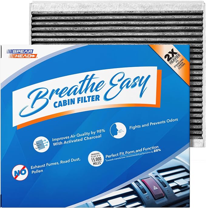 Spearhead Odor Defense Breathe Easy AC & Heater Cabin Filter | Fits 08-11 Accent by SPEARHEAD