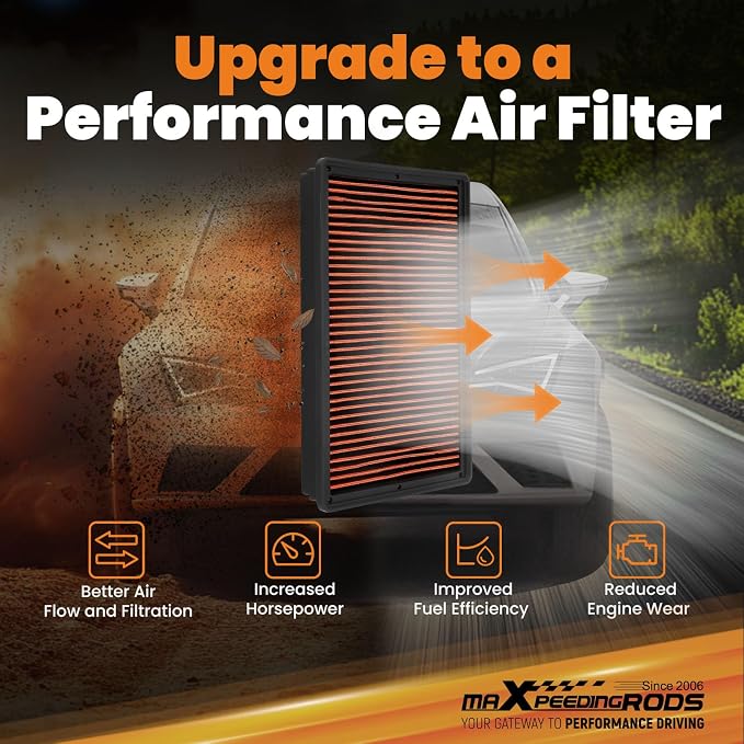 maXpeedingrods MX-2247 High Performance Engine Air Filter Washable & Reusable - Image 3